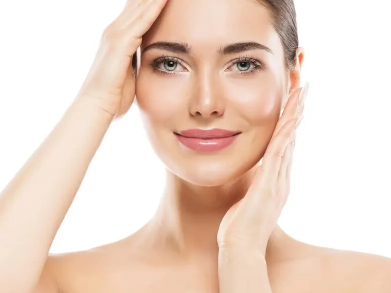 Woman after skincare routine and dermatology treatments in Fountain Valley, CA