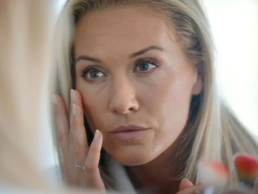 Woman after addressing n concerns with laser treatments in Fountain Valley, CA